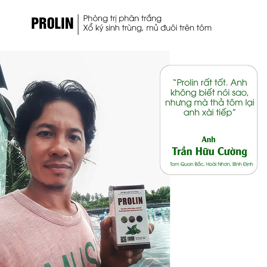 PROLIN - Thảo dược dứt điểm phân trắng trên tôm