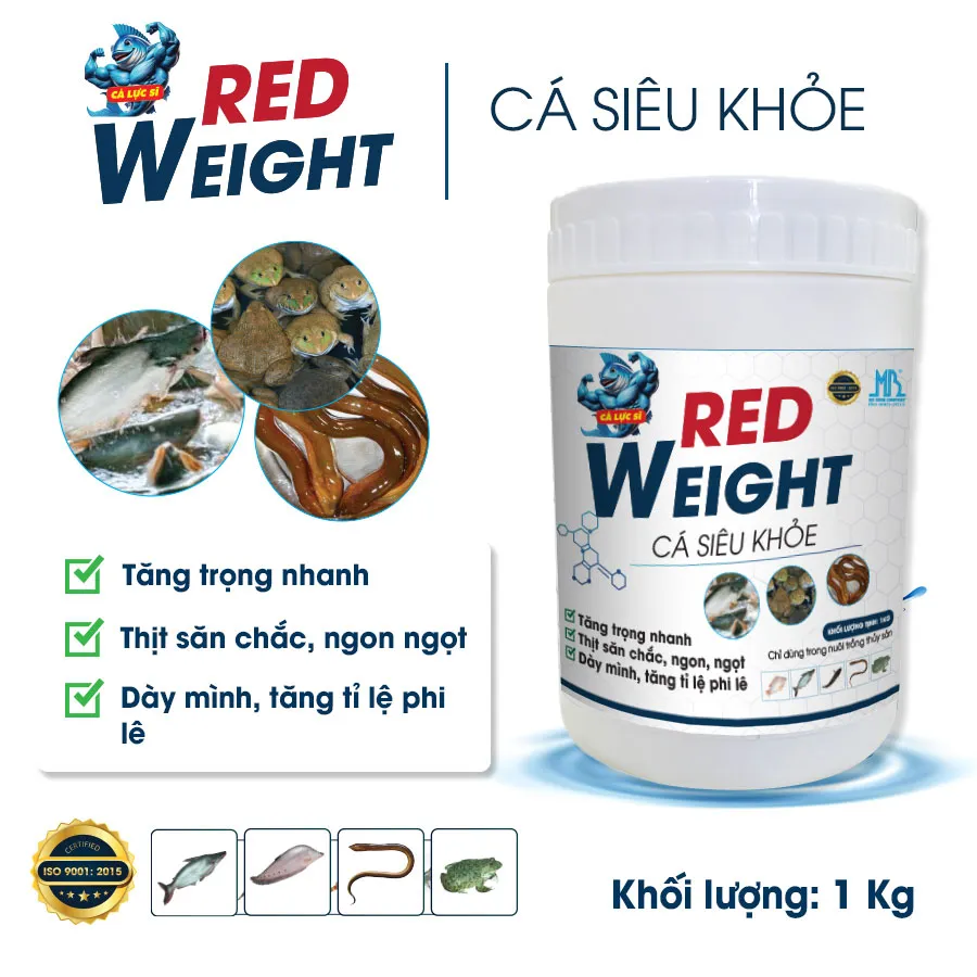 Red Weight - Super strong and fast fish, firm meat, increase the percentage of fillet