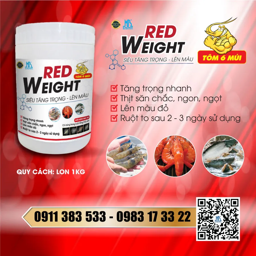 RED WEIGHT - Shrimp growth booster, Shrimp color enhancer