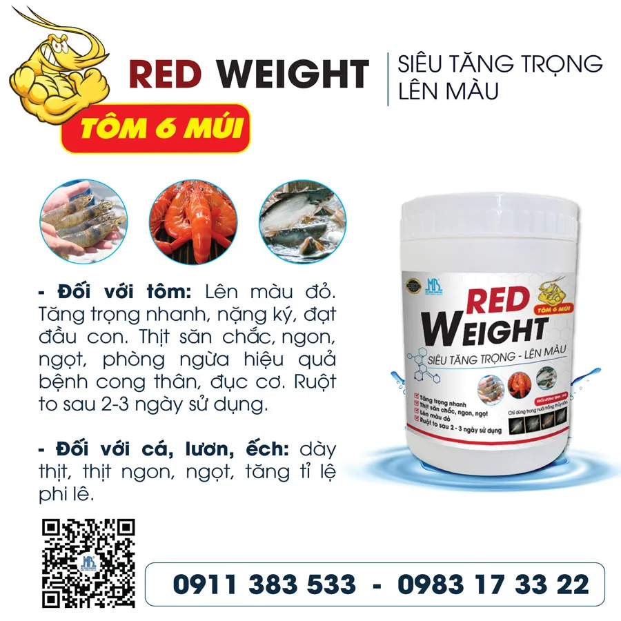 RED WEIGHT - Shrimp growth booster, Shrimp color enhancer