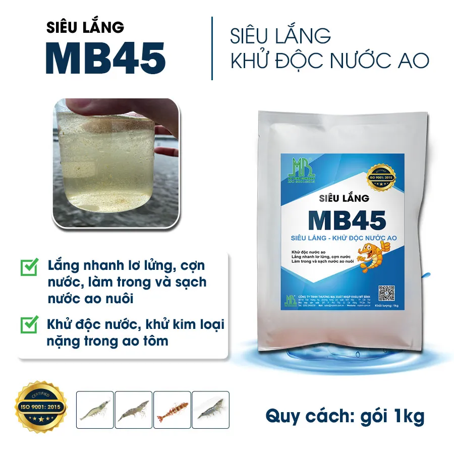 MB45 - Siêu lắng, khử độc nước ao tôm