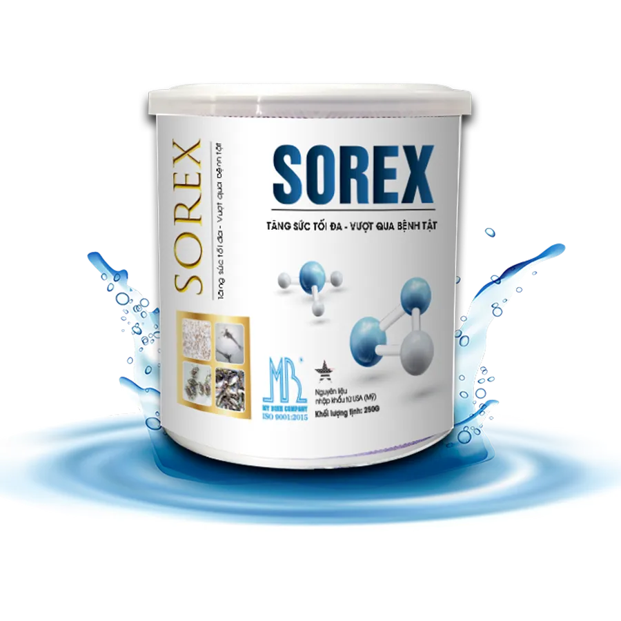 SOREX | Tăng sức tối đa, giúp tôm giống vượt qua bệnh tật