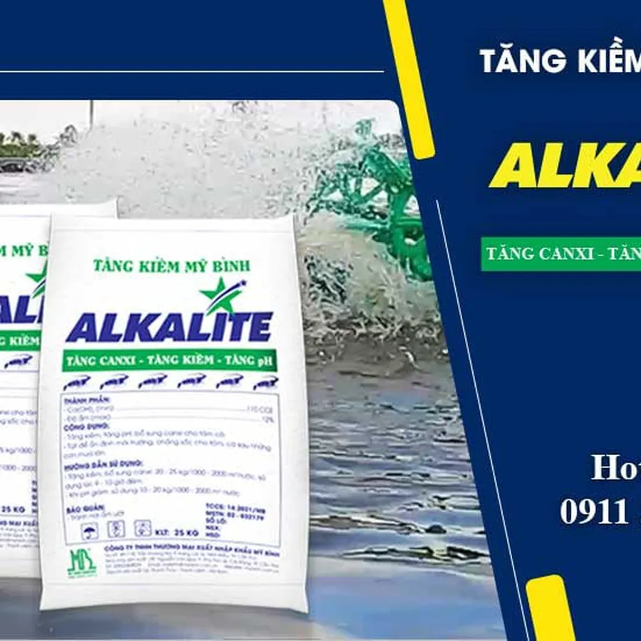 ALKALITE - Tăng kiềm, tăng pH, bổ sung canxi cho tôm