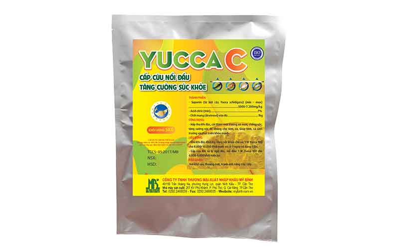 YUCCA C hấp thu khí độc ao tôm