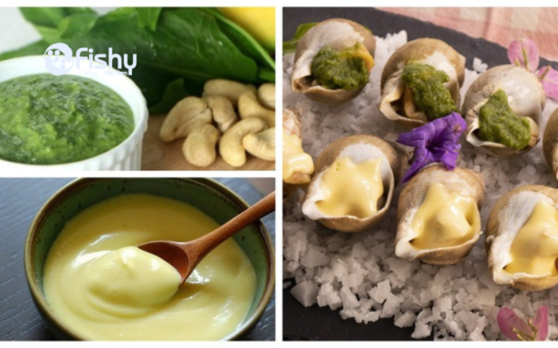 Cách làm ốc Bulot Pháp sốt Pesto và Hollandaise Cách làm ốc Bulot Pháp sốt Pesto và Hollandaise