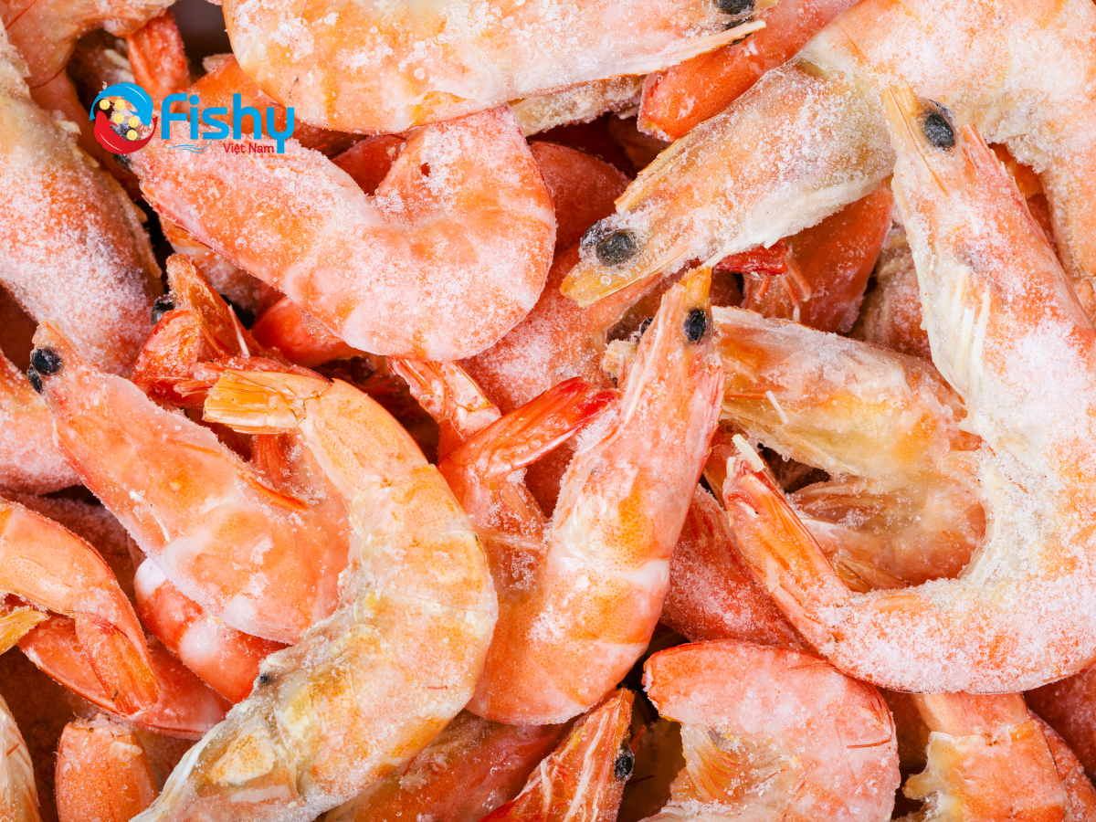 Frozen red shrimp Frozen red shrimp