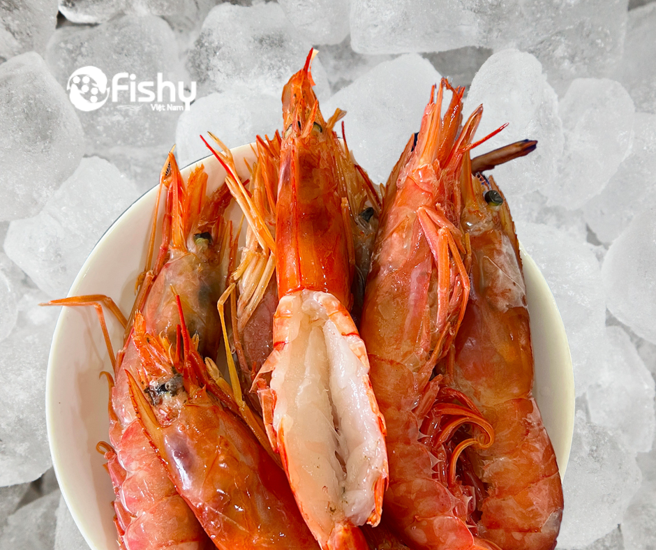 Frozen red shrimp Frozen red shrimp