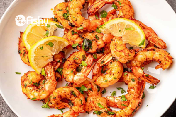 Tôm đỏ atlantic chiên bơ tỏi Tôm đỏ atlantic chiên bơ tỏi