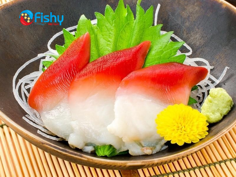 Sashimi sò đỏ Sashimi sò đỏ