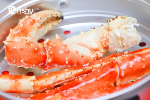 Steamed king crab legs Steamed king crab legs