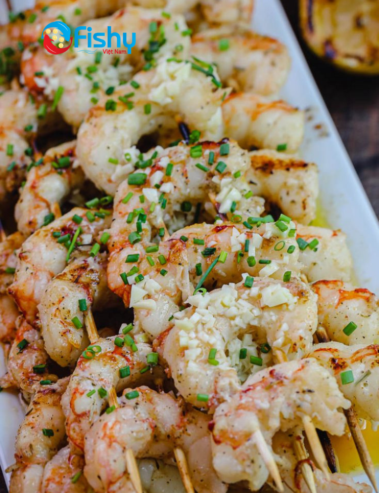Tôm đỏ nướng sốt bơ tỏi thơm ngon Tôm đỏ nướng sốt bơ tỏi thơm ngon