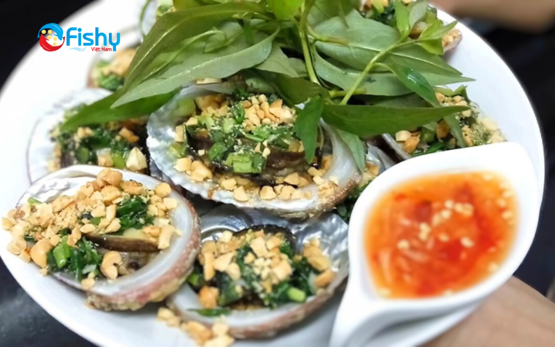 Bào ngư nướng mỡ hành bơ tỏi Bào ngư nướng mỡ hành bơ tỏi