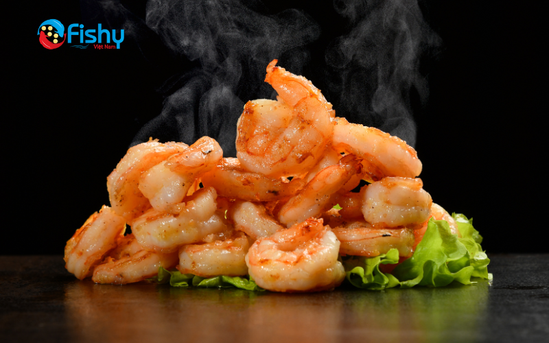 Tôm đỏ với sốt chua ngọt Tôm đỏ với sốt chua ngọt