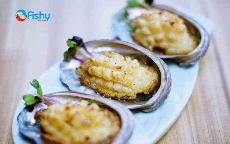 Bào ngư nướng mỡ hành bơ tỏi Bào ngư nướng mỡ hành bơ tỏi