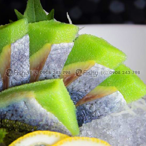 Cá trích ép trứng màu xanh-vị mù tạt cay nồng Cá trích ép trứng màu xanh-vị mù tạt cay nồng