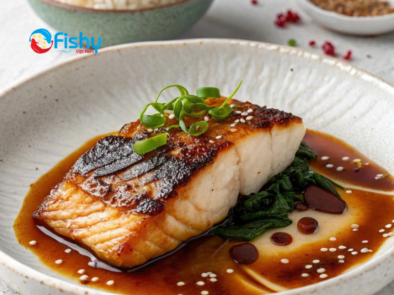 cá tuyết nướng sốt miso cá tuyết nướng sốt miso