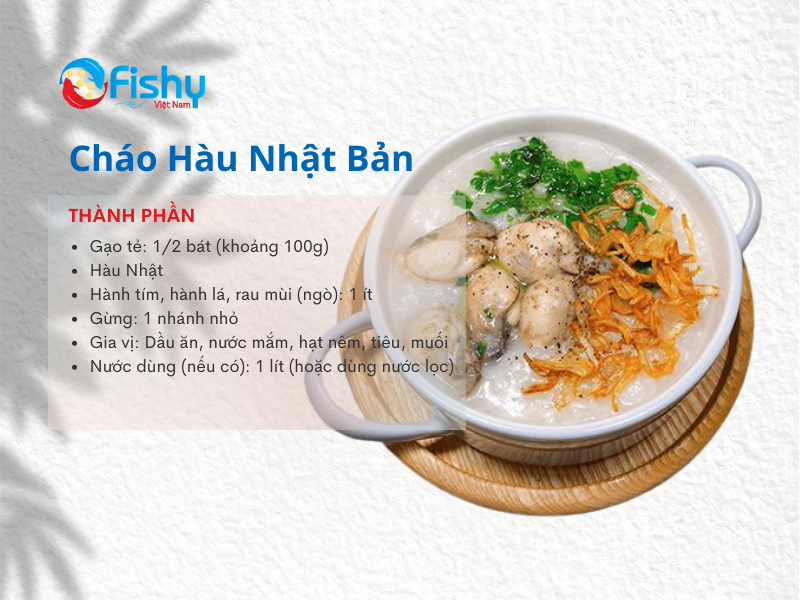 Nguyên liệu nấu cháo hàu Nguyên liệu nấu cháo hàu