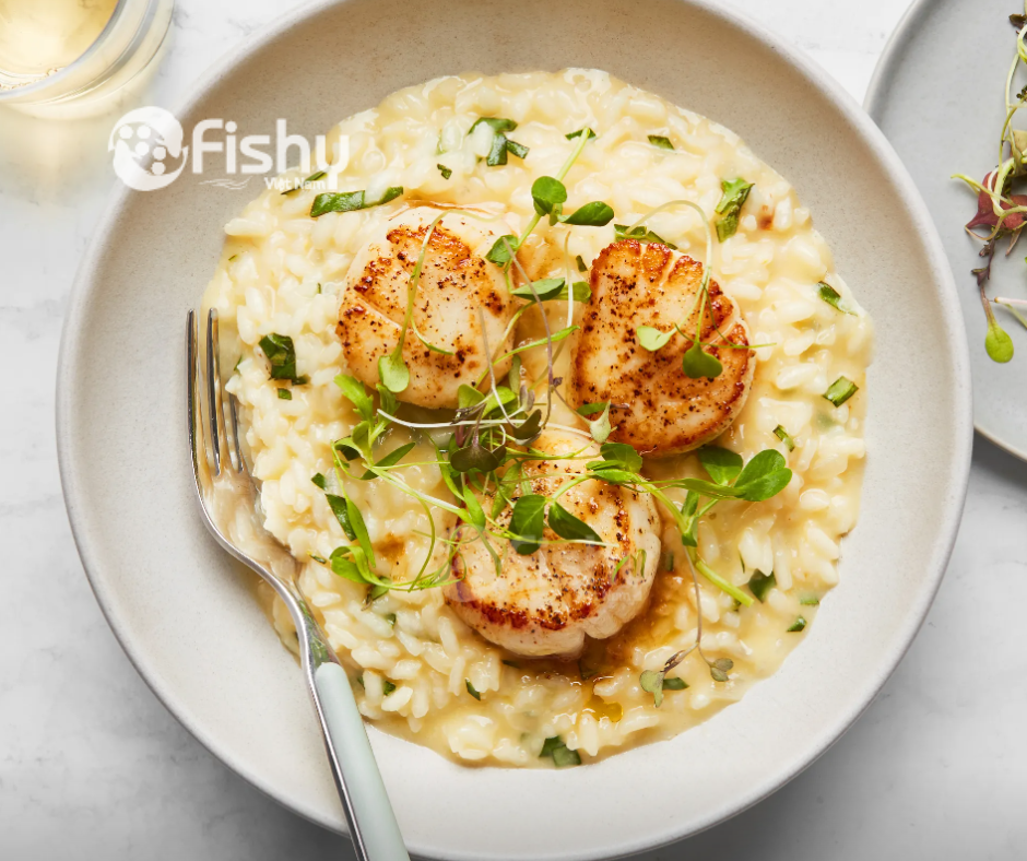 Cồi sò điệp với parmesan risotto Cồi sò điệp với parmesan risotto