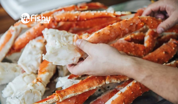 Chân cua hoàng đế đông lạnh giàu dinh dưỡng Chân cua hoàng đế đông lạnh giàu dinh dưỡng