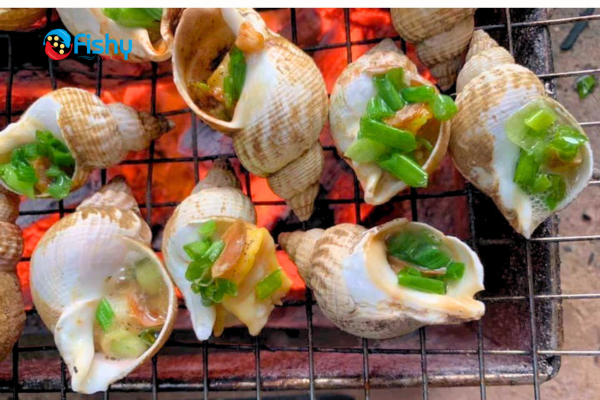 Grilled Bulot with Scallion Oil Grilled Bulot with Scallion Oil