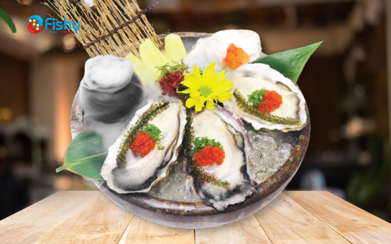 oyster sashimi oyster sashimi