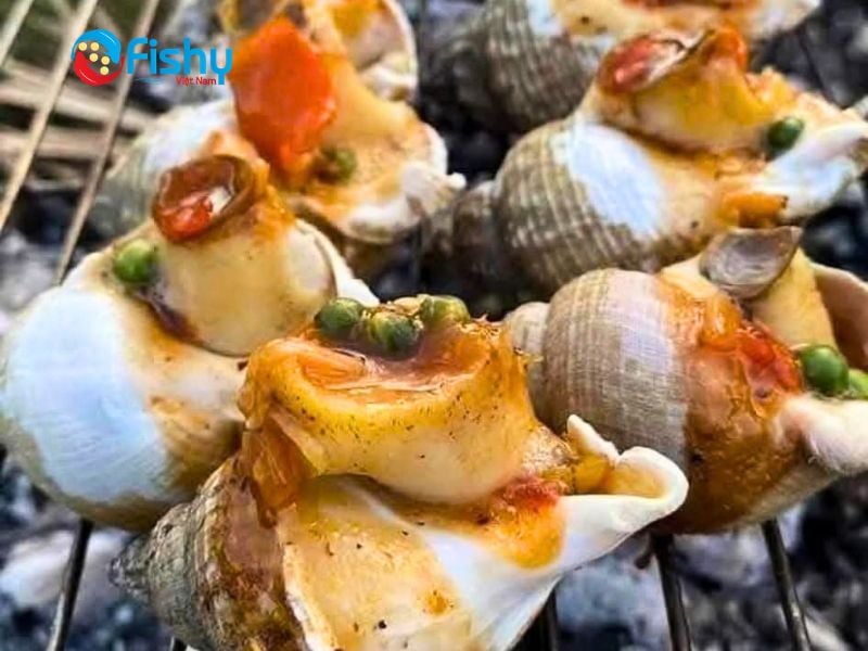 ỐC BULOT NƯỚNG TIÊU XANH ỐC BULOT NƯỚNG TIÊU XANH