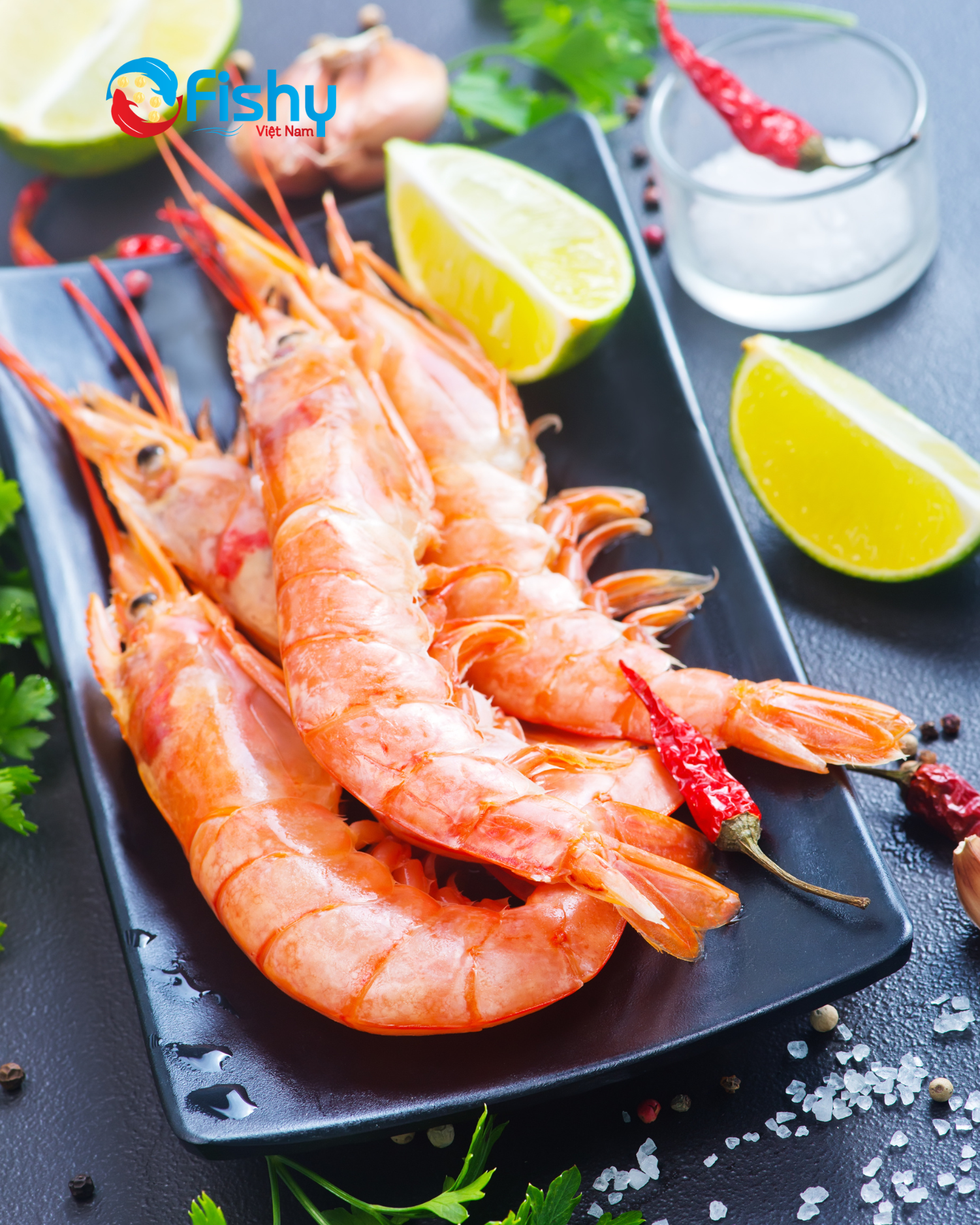 Tôm đỏ Atlantic hấp Tôm đỏ Atlantic hấp