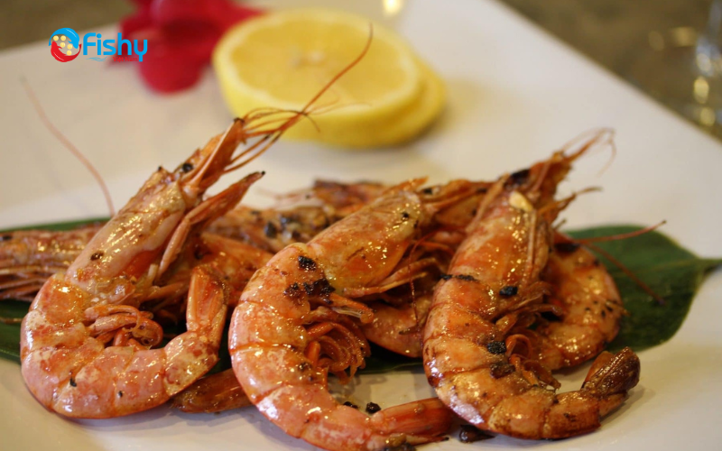 Argentinian Red Shrimp grill Argentinian Red Shrimp grill