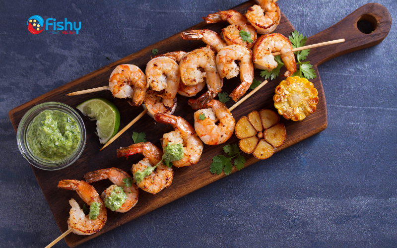 Tôm đỏ nướng bơ tỏi Tôm đỏ nướng bơ tỏi