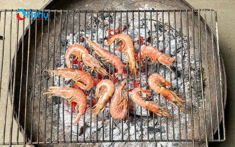 Tôm đỏ nướng bơ tỏi Tôm đỏ nướng bơ tỏi