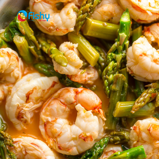 Bật Mí Công Thức: Tôm Đỏ Và Măng Tây Sốt Bơ Tỏi Chanh Bật Mí Công Thức: Tôm Đỏ Và Măng Tây Sốt Bơ Tỏi Chanh