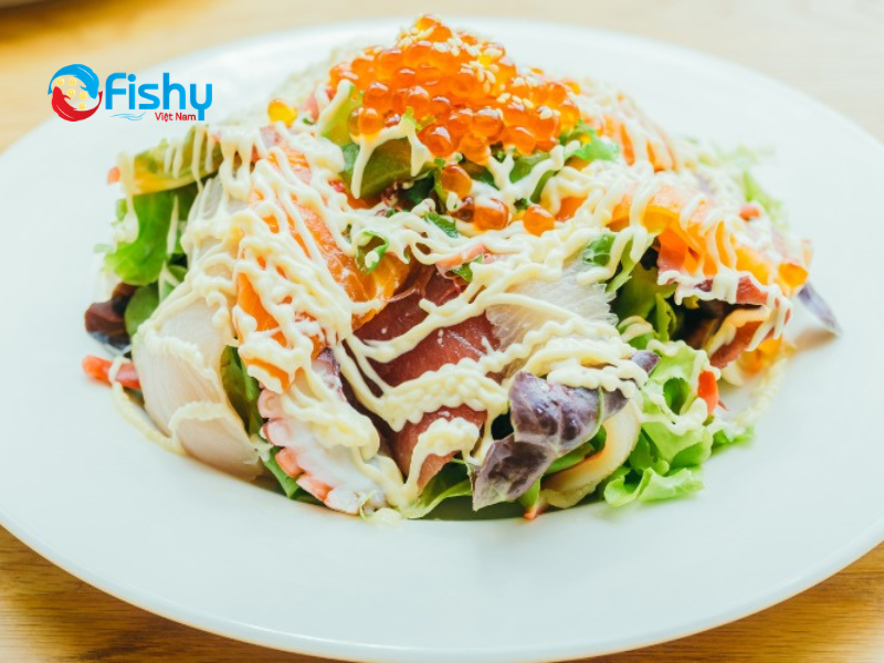 Salad trứng cá hồi Salad trứng cá hồi