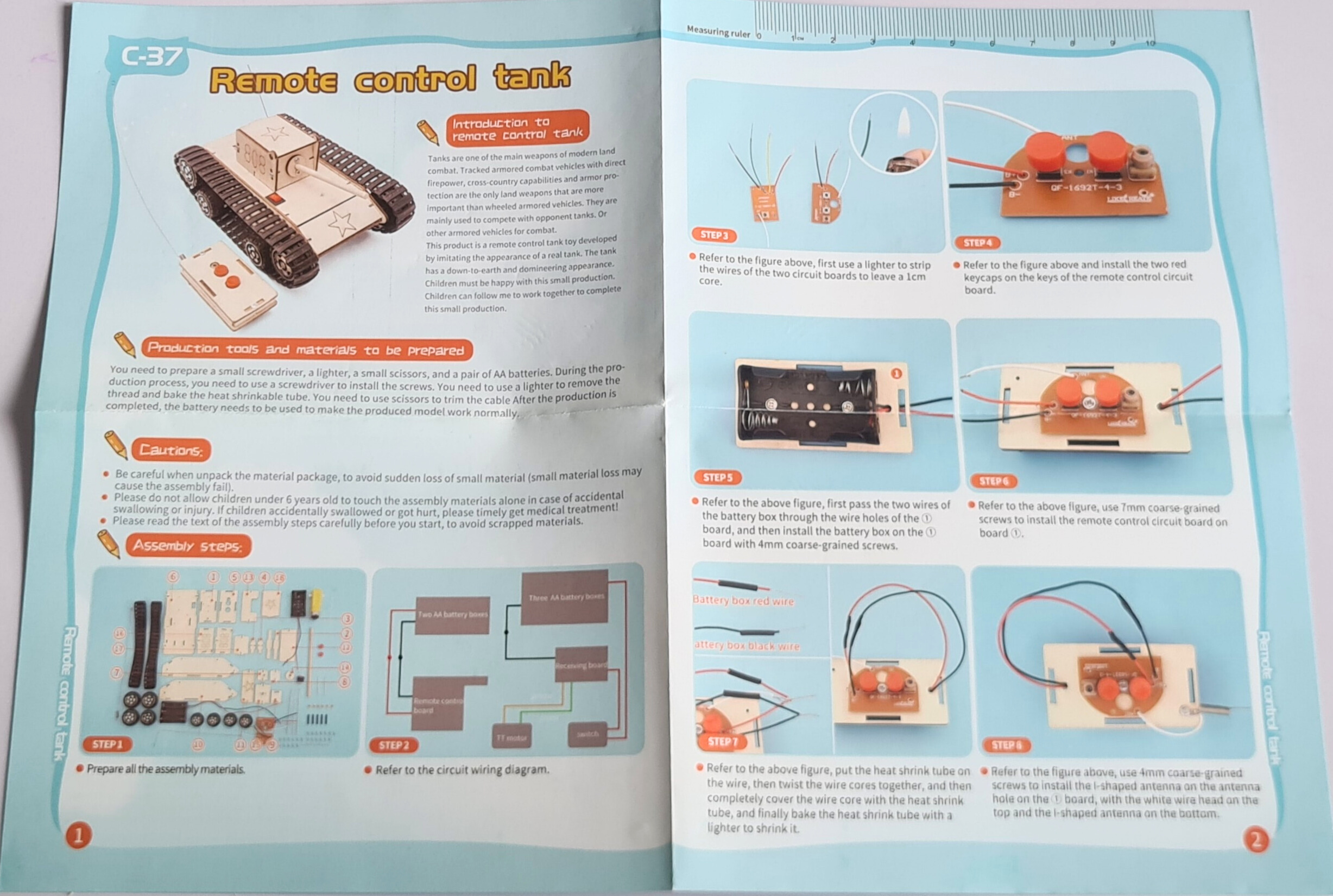 Đồ chơi lắp ghép thông minh mô hình Xe tăng 3D DIY-186
