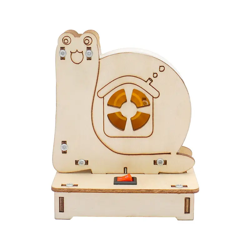 Đồ chơi lắp ghép thông minh bằng gỗ mô hình Chú ốc sên 3D DIY-191