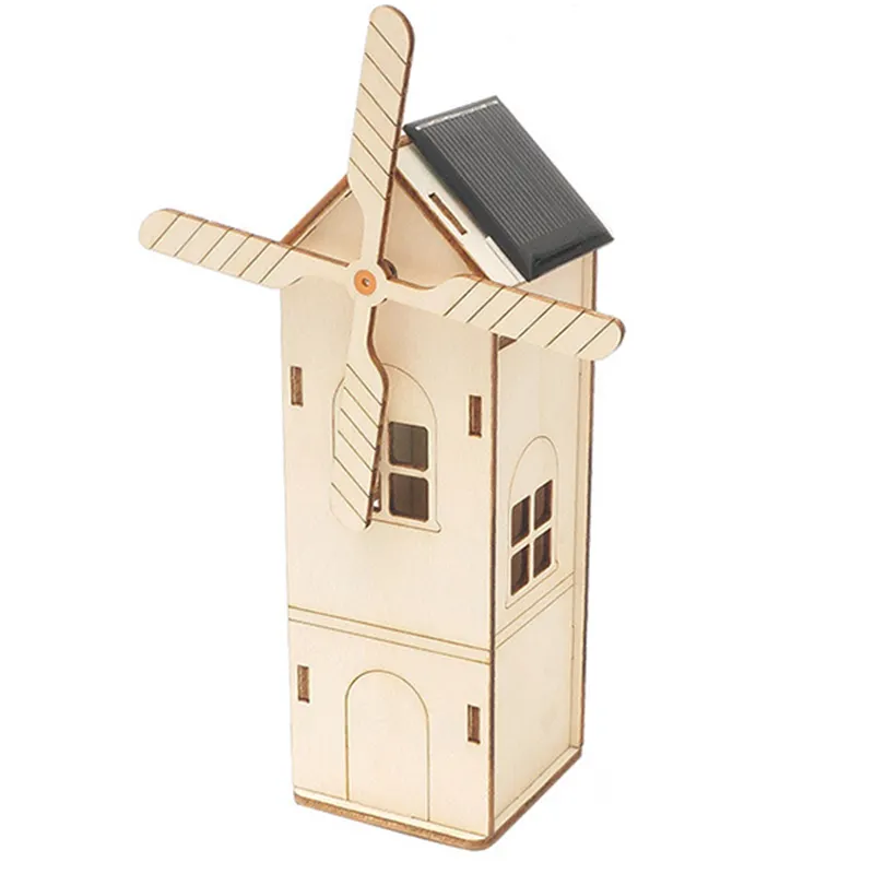 Đồ chơi lắp ghép năng lượng mặt trời Mô hình cối xay gió DIY-114