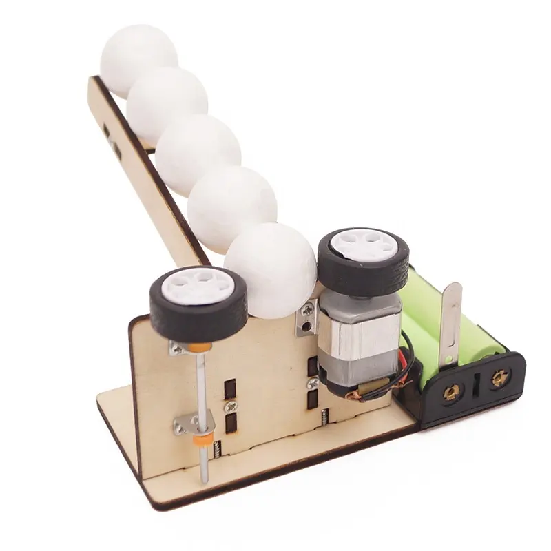 Đồ chơi lắp ghép thông minh bằng gỗ mô hình Máy bắn bóng DIY-074