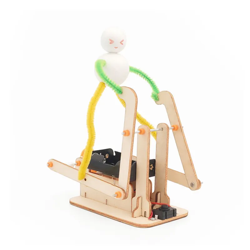 Đồ chơi lắp ghép thông  minh bằng gỗ mô hình RoBot chạy DIY-055