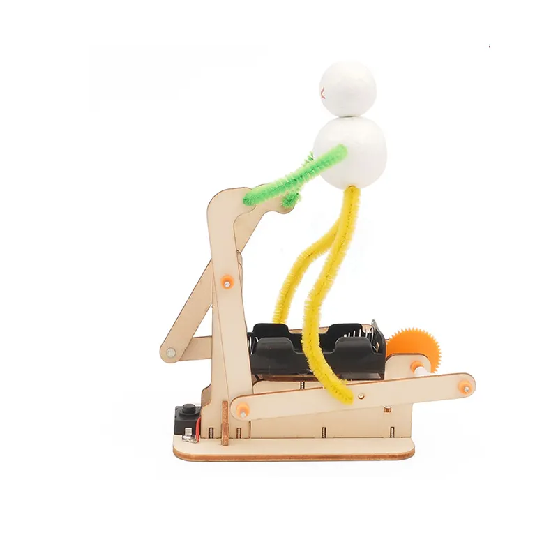 Đồ chơi lắp ghép thông  minh bằng gỗ mô hình RoBot chạy DIY-055