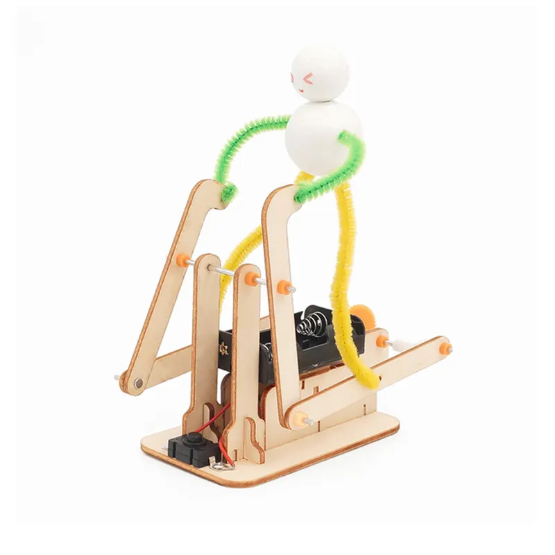 Đồ chơi lắp ghép thông  minh bằng gỗ mô hình RoBot chạy DIY-055