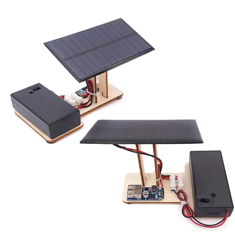 Đồ chơi lắp ghép thông minh bằng gỗ mô hình Nhà máy điện mặt trời DIY-113