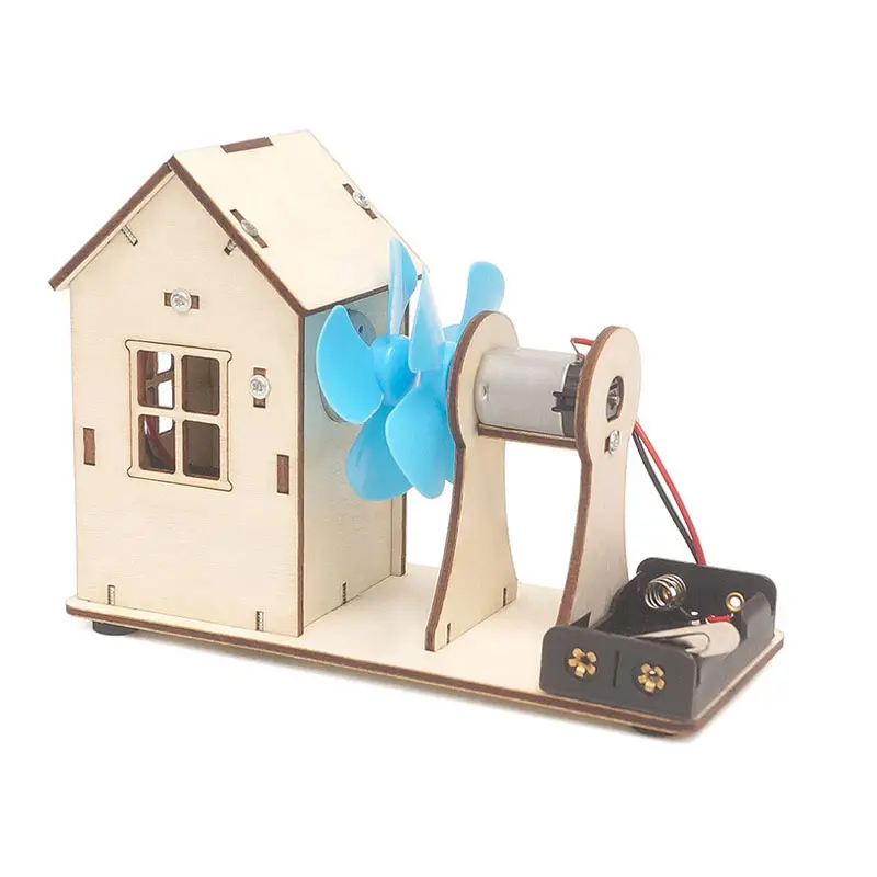 Đồ chơi lắp ghép bằng gỗ mô hình Trạm quạt gió DIY-132