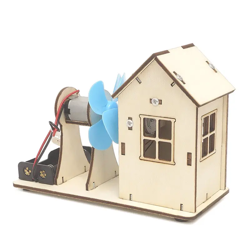 Đồ chơi lắp ghép bằng gỗ mô hình Trạm quạt gió DIY-132