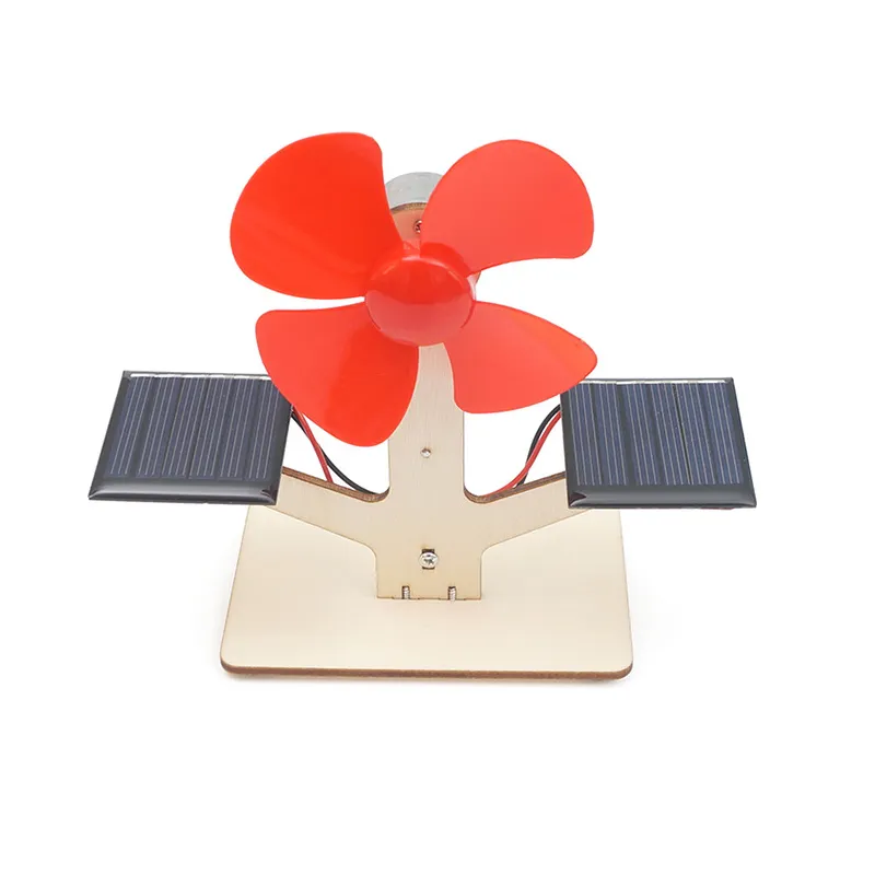 Đồ chơi lắp ghép thông minh bằng gỗ mô hình Quạt năng lượng mặt trời DIY-059