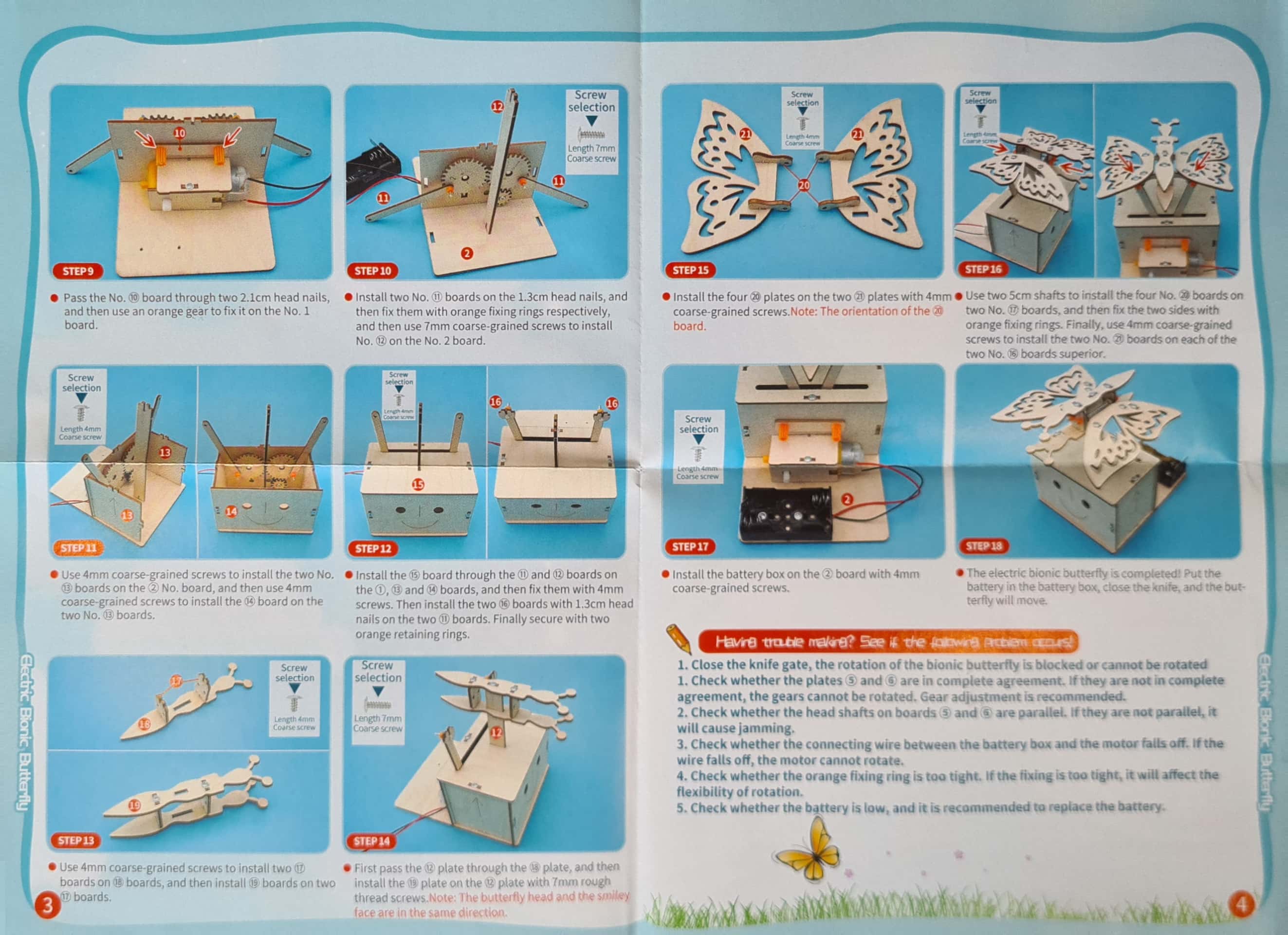 Đồ chơi lắp ghép bằng gỗ hình cánh bướm DIY-185