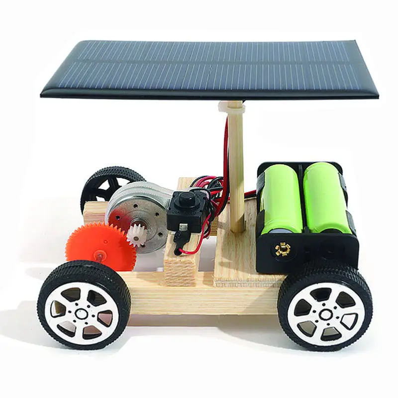 Đồ chơi lắp ghép thông minh xe điện solar DIY-018