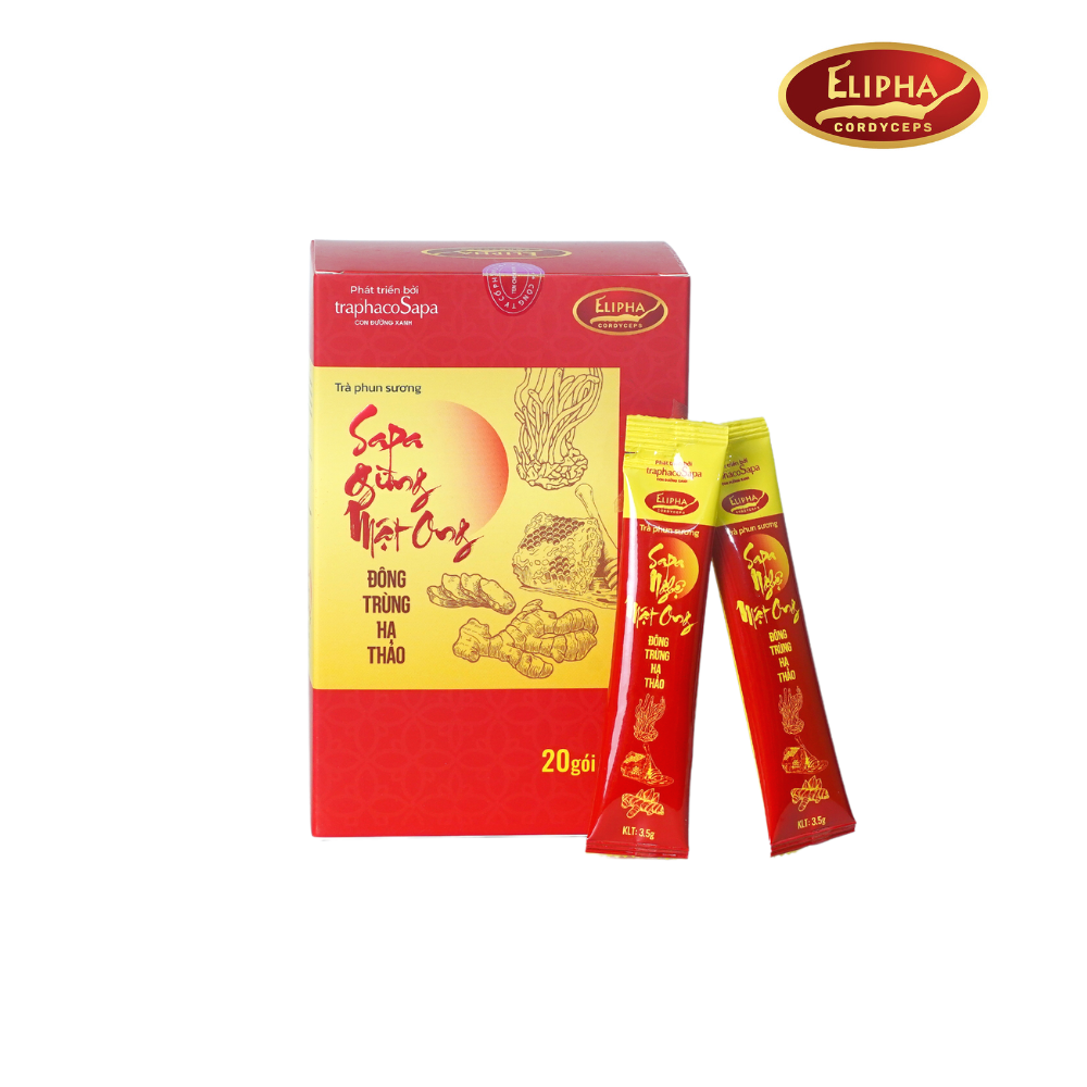 Trà Phun Sương Sapa Gừng Mật Ong Đông Trùng Hạ Thảo 3,5gx20 gói Trà Phun Sương Sapa Gừng Mật Ong Đông Trùng Hạ Thảo 3,5gx20 gói