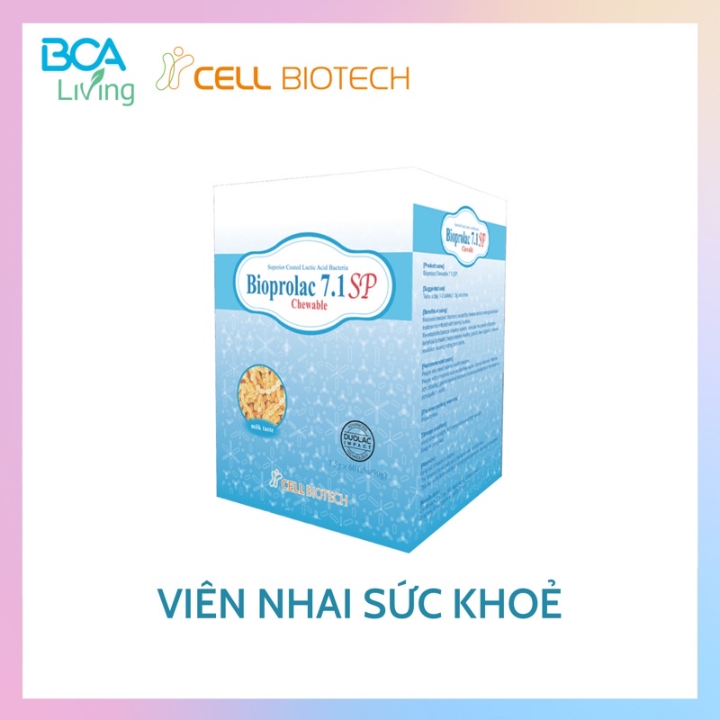 Viên Nhai Bổ Sung Lợi Khuẩn, Đường Ruột Khỏe Mạnh Bioprolac Chewable 60 Viên Từ Hàn Quốc Viên Nhai Bổ Sung Lợi Khuẩn, Đường Ruột Khỏe Mạnh Bioprolac Chewable 60 Viên Từ Hàn Quốc