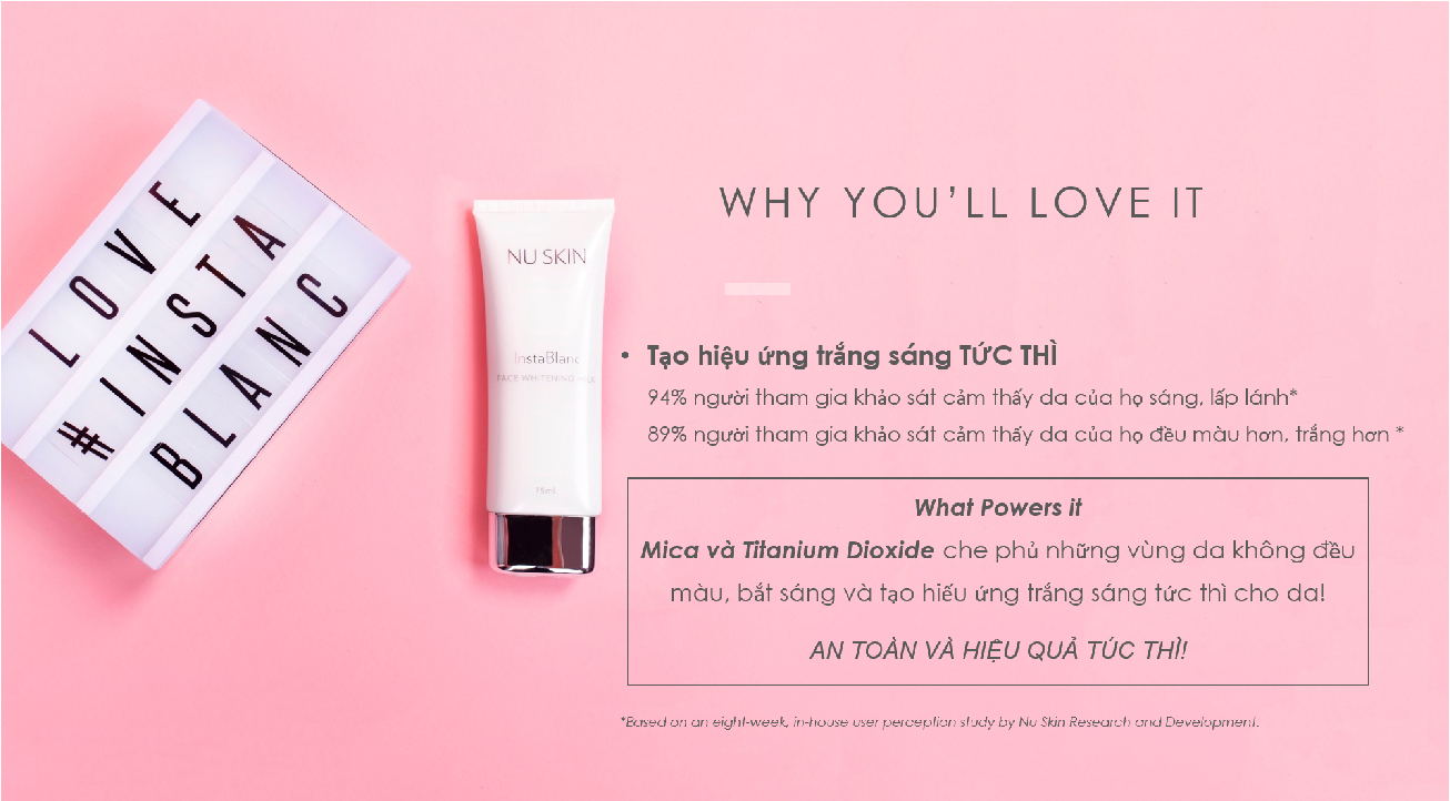 Sữa trắng da tức thì Nuskin với công nghệ độc đáo và hiệu quả Sữa trắng da tức thì Nuskin với công nghệ độc đáo và hiệu quả