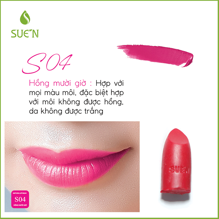 Bàng màu son thiên nhiên Suen Bàng màu son thiên nhiên Suen