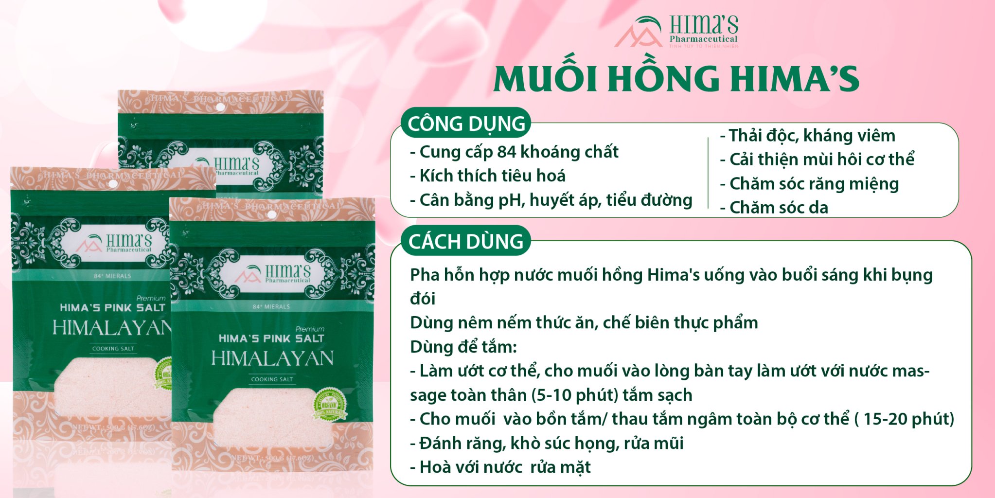 Một số lợi ích của đá muối Hima's Một số lợi ích của đá muối Hima's